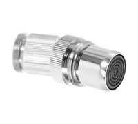 Adaptateur de Robinet Rotatif 360° pour Évier et Tuyau de Jardin | Cuivre Argenté, Contrôle Directionnel Souple, pour Appartements, Lavage Auto, Salles de Bains et Plantes