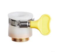 Adaptateur de robinet standard pour robinet de cuisine 13-25 mm Connecteur étanche avec anneaux en silicone Blanc Compatible avec pulvérisateur à col de cygne