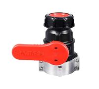 Adaptateur de robinets à tournant sphérique de 75 mm à installation facile avec connecteur en aluminium Double verrouillage de sécurité Mises à niveau pour réservoirs Drainage des eaux de pluie Vannes
