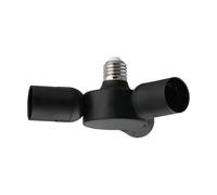 Adaptateur de suspension RUEDA E27 3X20W en matière synthétique noir D190mm