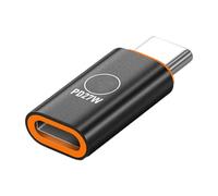 Adaptateur de synchronisation de données avec boîtier en métal, connecteur de compact pour une utilisation quotidienne, emballage de voyage, organisation de transport de câbles, adaptateur de, Black