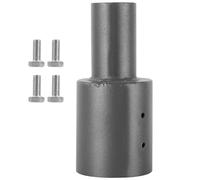 Adaptateur de tenon pour poteaux ronds OD de 10,2 cm, support de montage en fer robuste avec boulons, accessoire de poteau d'éclairage extérieur sécurisé pour éclairage de rue et de zone