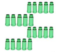 Adaptateur de test de pression d'eau 1/2" pour canalisations (vert) | Lot de 20 pièces en vrac, taille de 1,3 cm, matériau PP bleu, poignée hexagonale, joint d'étanchéité fiable