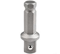 Adaptateur de tige à dégagement rapide hexagonal vers carré autobloquant pour douilles à cliquet 1/2" et outils de couple