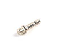 Adaptateur de tige hexagonale 1/4 M10 pour disque de polissage, tampon de ponçage, tige d'extension, perceuse électrique, tournevis, outil électrique