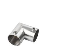 Adaptateur de tube rond polyvalent, accessoires de connecteur, raccord de tuyau coudé à 3 voies en acier inoxydable, facile à installer, connecteur de de stockage à joint fixe pour tuyau rond