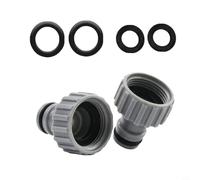 Adaptateur de Tuyau 2 Pack 3 4 Pouces Filetage Femelle Antifuite | Fabriqué en plastique gris Convient aux arrosages irrigation jardin pour facile à installer Résistant à la rouille