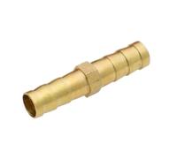Adaptateur de tuyau cannelé Raccord de tuyau droit en laiton, 1 pièce, adaptateur connecteur cannelé cuivre 14, 19 et 25 mm, joint réducteur à barbillons égaux(6mm*8mm)