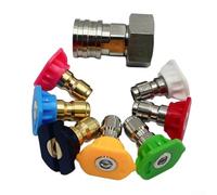 Adaptateur de tuyau d'arrosage pour nettoyeur haute pression | Kit de conversion de tuyau d'arrosage pour laveuse électrique avec buse de lavage de voiture | Ensemble de connecteurs métalliques pour