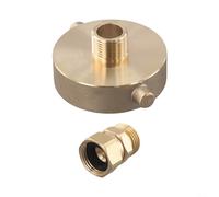 Adaptateur de tuyau de bouche d'incendie 2-/2 NST/NH femelle vers 3/4 GHT mâle, raccord de tuyau d'incendie en laiton pour bouche d'incendie New York, arrosage de jardin anti-incendie (adaptateur