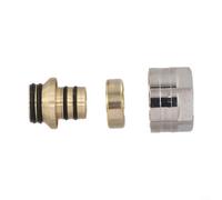 Adaptateur de tuyau de chauffage au sol en cuivre, grand connecteur de collecteur de débit pour systèmes de chauffage au sol de 16 mm et 20 mm, tête de sortie de distributeur d'eau, installation