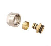 Adaptateur de tuyau de chauffage au sol en cuivre, grand connecteur de collecteur de débit pour systèmes de chauffage au sol de 16 mm et 20 mm, tête de sortie de distributeur d'eau, installation