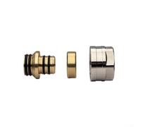 Adaptateur de tuyau de chauffage au sol en cuivre, grand connecteur de collecteur de débit pour systèmes de chauffage au sol de 16 mm et 20 mm, tête de sortie de distributeur d'eau, installation