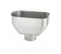 Adaptateur de tuyau de descente en acier inoxydable pour drainage de toit, connecteur de gouttière avec large entonnoir, rallonge de tuyau de vidange résistant aux intempéries pour drainage de la