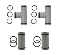 Adaptateur de tuyau de piscine 3,2 cm raccord droit avec joints d'étanchéité pour Intex pour tuyaux d'aspirateur de piscine Coleman