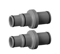 Adaptateur de tuyau de piscine 32 mm 38 mm pour systèmes de filtration Intex - Connecteur en T en plastique pour extension de tuyau d'arrosage et vanne de vidange (3,8 cm à 1,25)