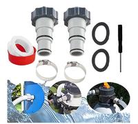 Adaptateur de Tuyau de Piscine, Adaptateur pour Pompe Intex Raccord pour Tuyau-Piscine de 32 et 38 mm de Diamètre