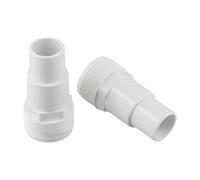 Adaptateur de tuyau de piscine de 3,2 à 3,8 cm - Kit de conversion pour pompes hors sol - Raccord en PVC de rechange pour Hayward SPX1091Z7 - Connecteur anti-fuite pour systèmes de filtration