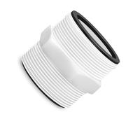 Adaptateur de tuyau de piscine pour piscine hors sol Intex - 38 cm - Connecteur de tuyau de piscine pour pompe Intex et Coleman - Connecteur d'extension de tuyau avec 2 joints toriques
