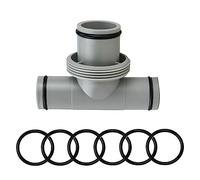 Adaptateur de tuyau de piscine Zueyen, pièce en T d’extension pour connecteur de tuyau 38 mm à 32 mm, ensemble de connexion de piscine pour Intex Bestway Coleman, pour l’extension du connecteur de