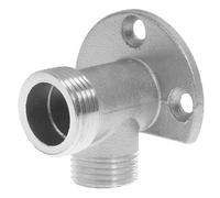 Adaptateur de Tuyau de Robinet 25mm 20mm en Cuivre Argenté | Coude D'alimentation Murale, Installation Diy, pour Robinetterie Salle de Bain et Flexible