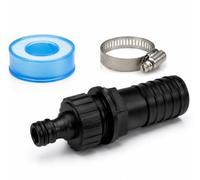 Adaptateur de tuyau - Embout de tuyau de 25 mm sur raccord - Compatible Gardena - Raccord de tuyau universel pour tuyau d'arrosage - Raccord d'eau - Système d'irrigation - Raccord rapide