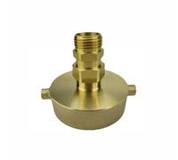Adaptateur de tuyau hydraulique en laiton (2-1/2" NH x 3/4" GHT avec adaptateur droit)