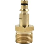 Adaptateur de tuyau mâle M22 doré pour nettoyeur haute pression vers raccord rapide en laiton massif et raccord de sortie série K pour Kärcher, Nilfisk, Bosch pour outils de jardin électriques