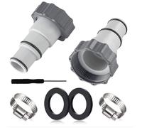 Adaptateur de tuyau - Modèle A - 2 adaptateurs de rechange - Compatible pompe Intex - Raccord 32/38 mm