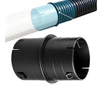 Adaptateur de tuyau ondulé en PVC, résistant, universel et étanche, adaptateur pour tuyau d'évacuation de 100 mm, projets de drainage souterrains avec pompe d'égouts pour cour et gi