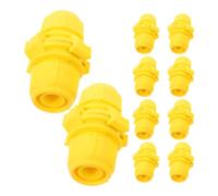 Adaptateur de Tuyau Rapide Jaune 10 Pièces en Plastique | Raccord Rapide, Installation Simple et Jonction Étanche, pour Jardin et Camping, Format