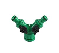 Adaptateur de tuyau séparateur de tuyau en forme de Y, convertit un robinet de jardin unique en 2 sorties, plastique bleu, idéal pour une variété d'applications de tuyaux