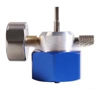 Adaptateur de valve de gaz propane bleu, manomètre de 300 PSI avec interrupteur de purge pour piscine, construction compacte en aluminium (BY022)