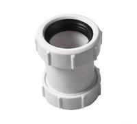 Adaptateur de vidange d'évier de cuisine en PVC blanc | Parois intérieures lisses, empêche les bouchons, drainage efficace, construction, entretien facile