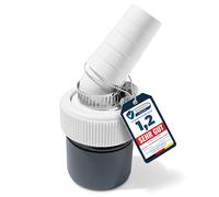 Adaptateur de vidange pour machine à laver DN 40 - Pour lave-vaisselle et machine à laver - Raccord coudé avec raccord d'entrée 19-23 mm et sortie pour siphon de 40 mm