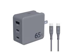 Adaptateur de Voyage 65W Power Delivery GaN International Gris Force Power