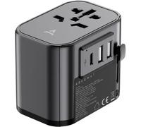 Adaptateur de voyage ADEQWAT Universel EU UK US AUS ASIA 30W