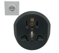 Adaptateur de voyage Allemagne - Convertisseur d'alimentation européen de type F, adaptateur pour prise universelle, charge compacte | Accessoire fiable pour une utilisation électronique en Espagne