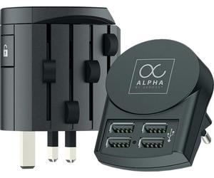 Adaptateur de voyage Alpha +CS Europe 4xUSB A
