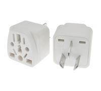 Adaptateur de voyage australien/chine/nouvelle-zélande, prise IEC Type I US/EU/UK/suisse/italie/japon vers AU convertisseur de puissance 3 broches 10A/250V white 10pcs