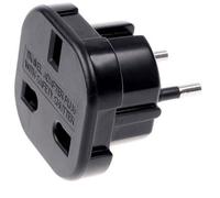 Adaptateur de voyage - Britannique 3 broches Noir-Prise standard britannique vers prise standard européenne