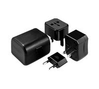 Adaptateur de Voyage - Connecteur de Chargeur - Adaptateur Portable avec Prise Secteur pour Ordinateur Portable Voyageurs