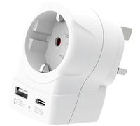 Adaptateur de voyage Europe to UK + USB CPD 20W