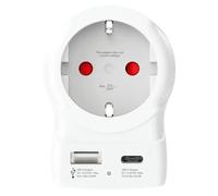Adaptateur électrique Skross Europe vers UK avec 2 ports USB Blanc Blanc G