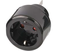 Brennenstuhl Adaptateur de voyage 1508440 Europe vers Australie/Chine avec terre Fusible 10A Noir