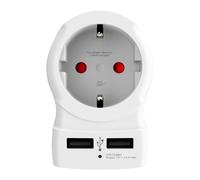 Adaptateur de voyage Europe vers UK SKROSS 2 ports USB-A 5V/2,4A prise 16A