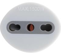 Adaptateur de voyage France vers Italie - Prise Mâle France vers prise Femelle Italie avec terre - Blanc - Zenitech
