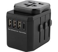 Adaptateur de voyage MicroConnect World 3 ports USB A et 1 port USB-C avec