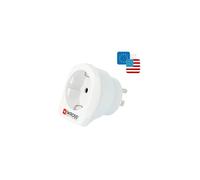 Skross Adaptateur voyage 1.500203-E Europe vers USA 15A 2/3 pôles CEE 7/7 vers NEMA 5-15 Blanc