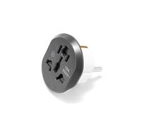 Adaptateur de Voyage [Pack 2] Prise Universel Type-E/F Prise France vers USA, Royaume-Uni,la Chine,l'Italie,la Suisse,Thaïlande, Japon, Australie, UK, Canada -Visiodirect Noir G